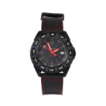 A cased stainless steel Traser 'Red Alert T100' quartz strap watch,