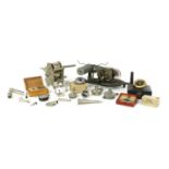 Puck Phonograph plus other various Phonograph parts etc.,