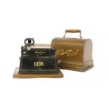 Edison: Gem Model 1 Black Phonograph,