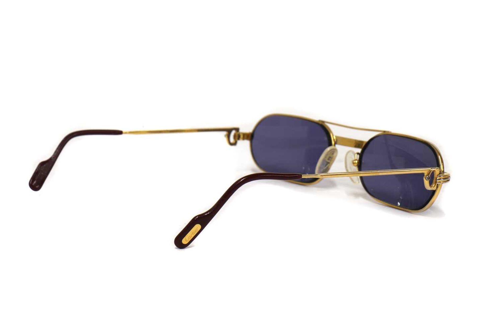 A pair of gold-plated Must be Cartier ‘Louis Cartier’ prescription sunglasses, - Bild 2 aus 5