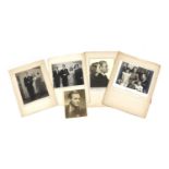 A black and white family photograph of Douglas Fairbanks Jr, Mary Lee and their two daughters