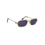 A pair of gold-plated Must be Cartier ‘Louis Cartier’ prescription sunglasses,