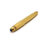 A Cartier 'Pasha de Cartier' gold plated fountain pen,