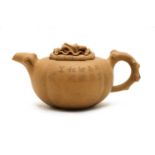 A Chinese Yixing zisha teapot and cover,