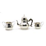 A three-piece coffee service,