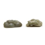 Two Chinese jade carvings,