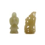 Two Chinese jade carvings,