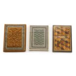 An Anglo-Indian micro mosaic card case,