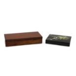 A Windsor & Newton mahogany paint box,