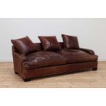 A leather sofa,