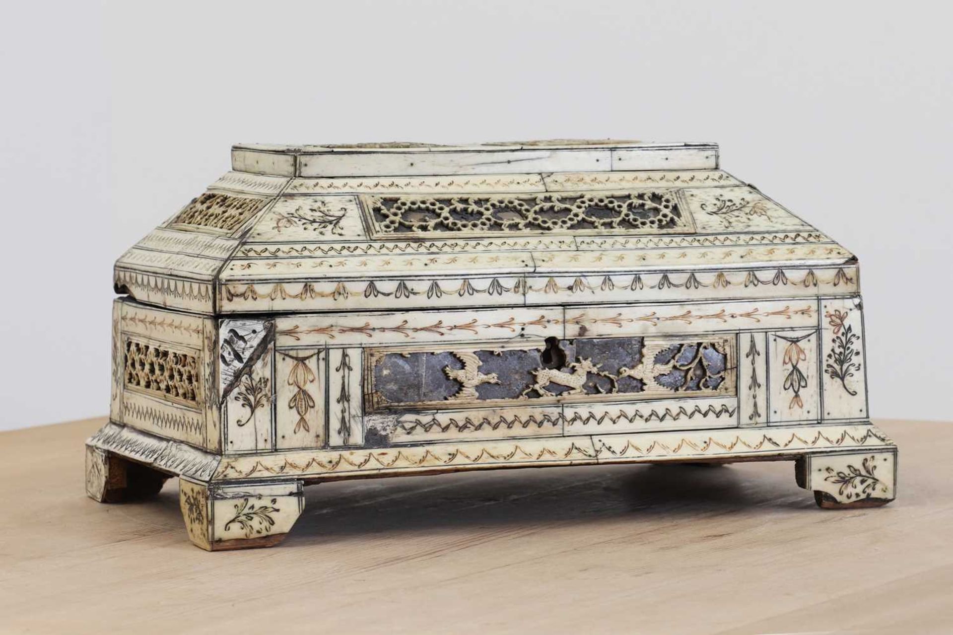 A Russian bone casket, - Image 2 of 13