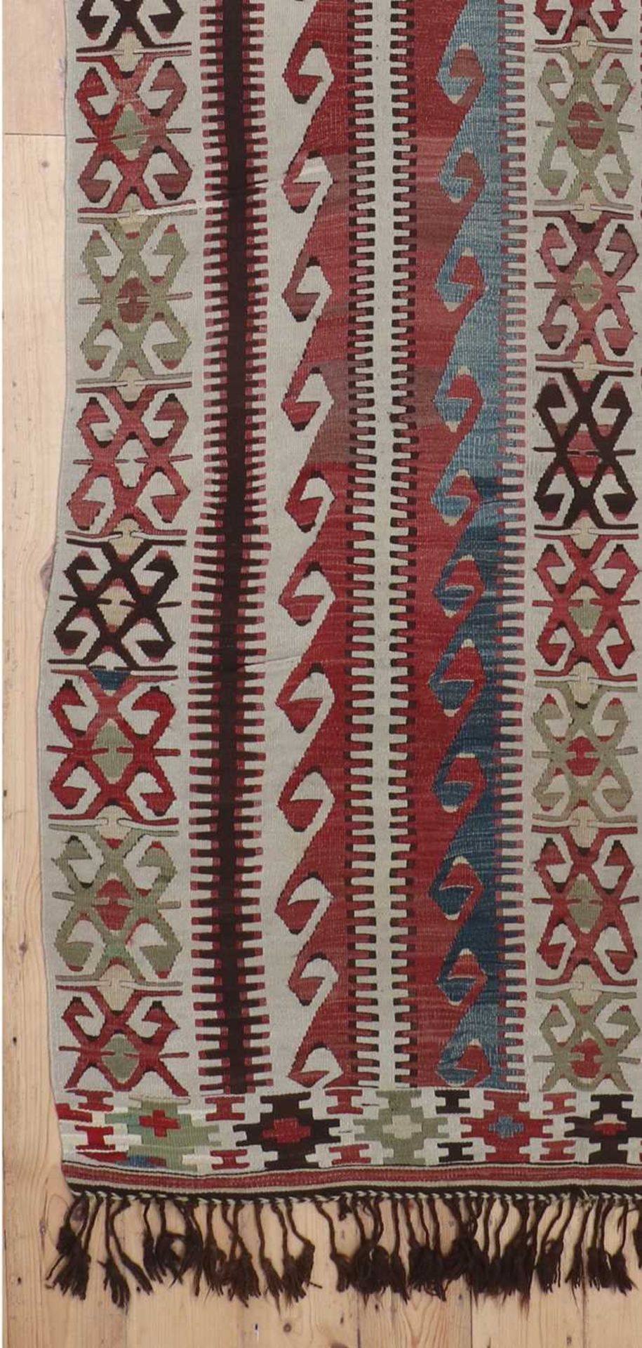 An unusual Kilim rug,
