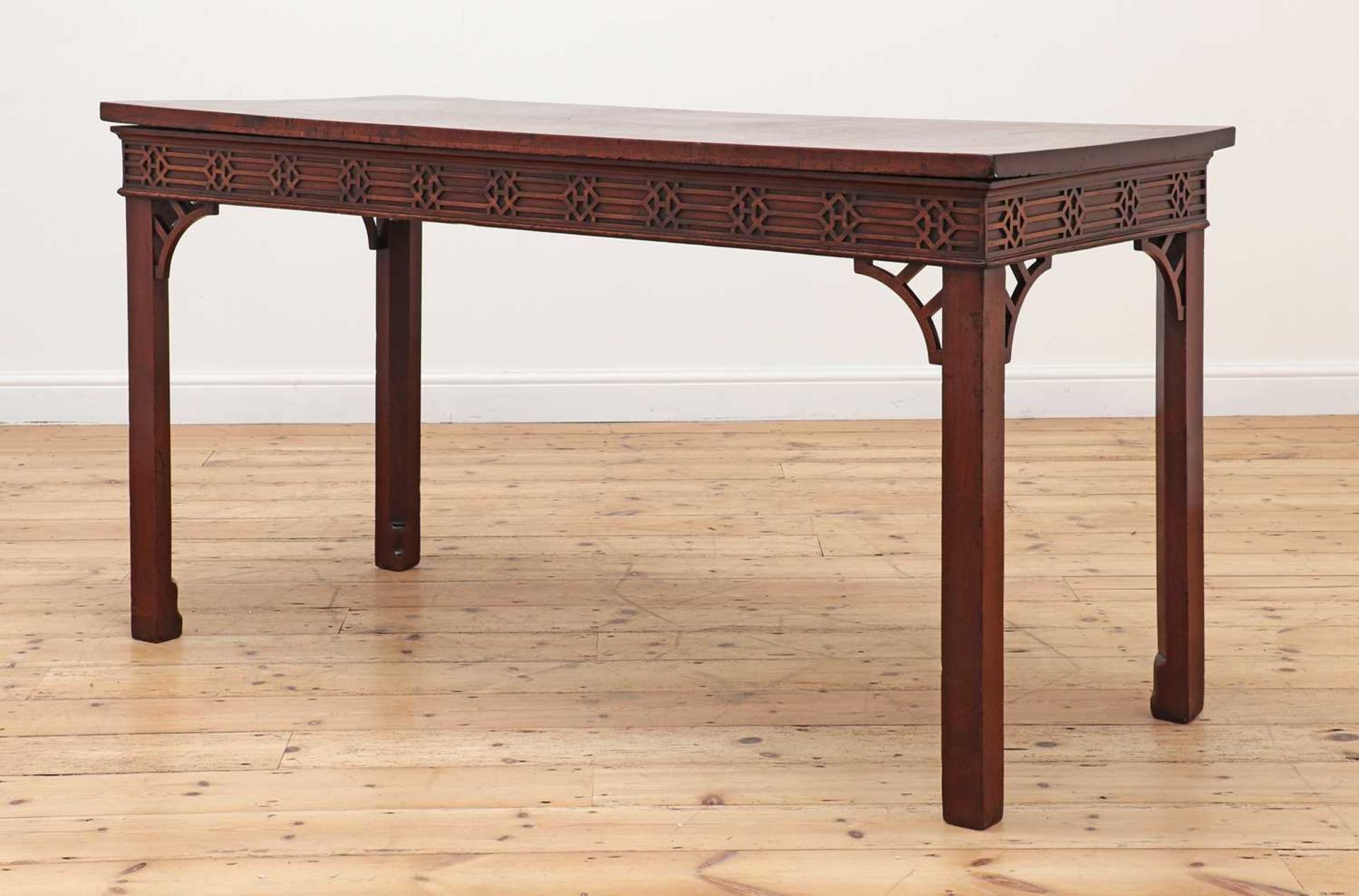 A George lll and later mahogany serving table,