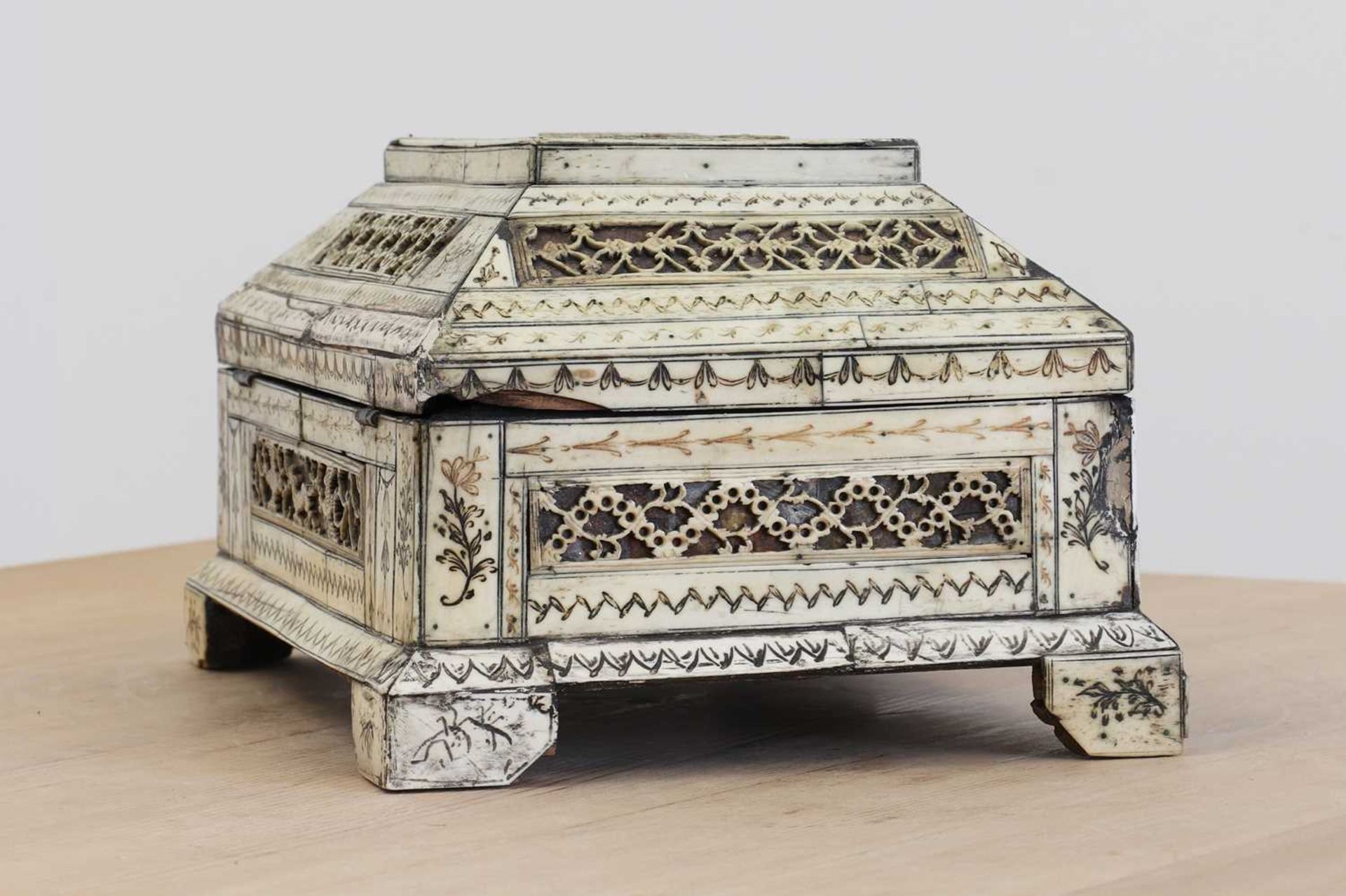 A Russian bone casket, - Image 6 of 13