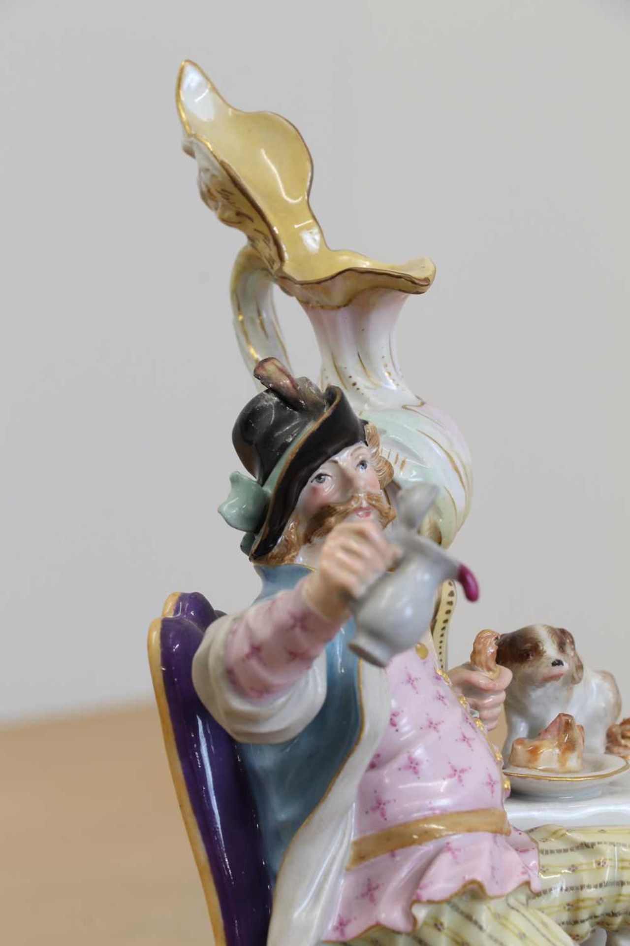 A Meissen porcelain figure group, - Image 6 of 7