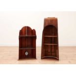 A three-shelf open bookcase,