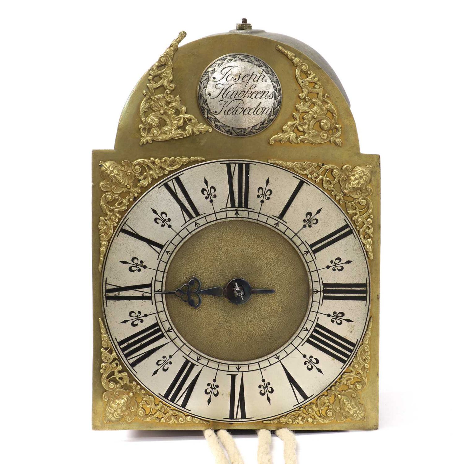 A brass lantern clock, - Bild 2 aus 6