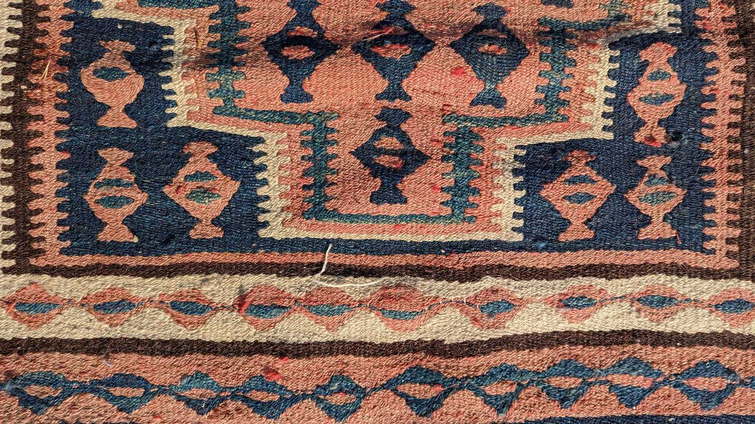 A Kurdish Bidjar Kilim rug, - Image 5 of 10