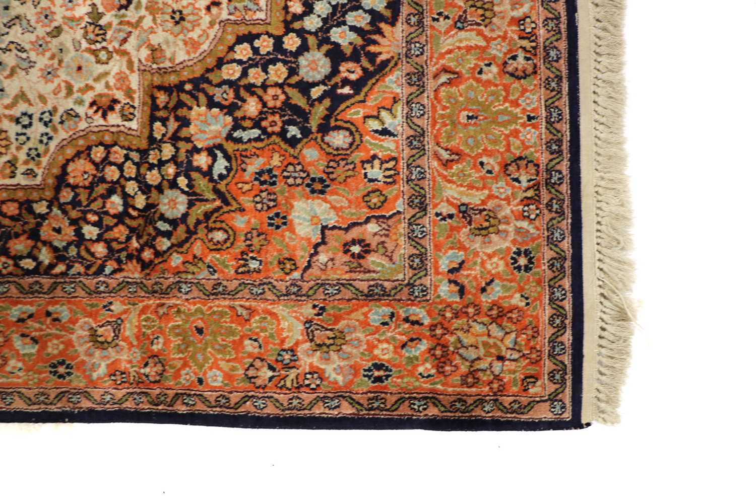 A silk rug of Persian design, - Image 2 of 3