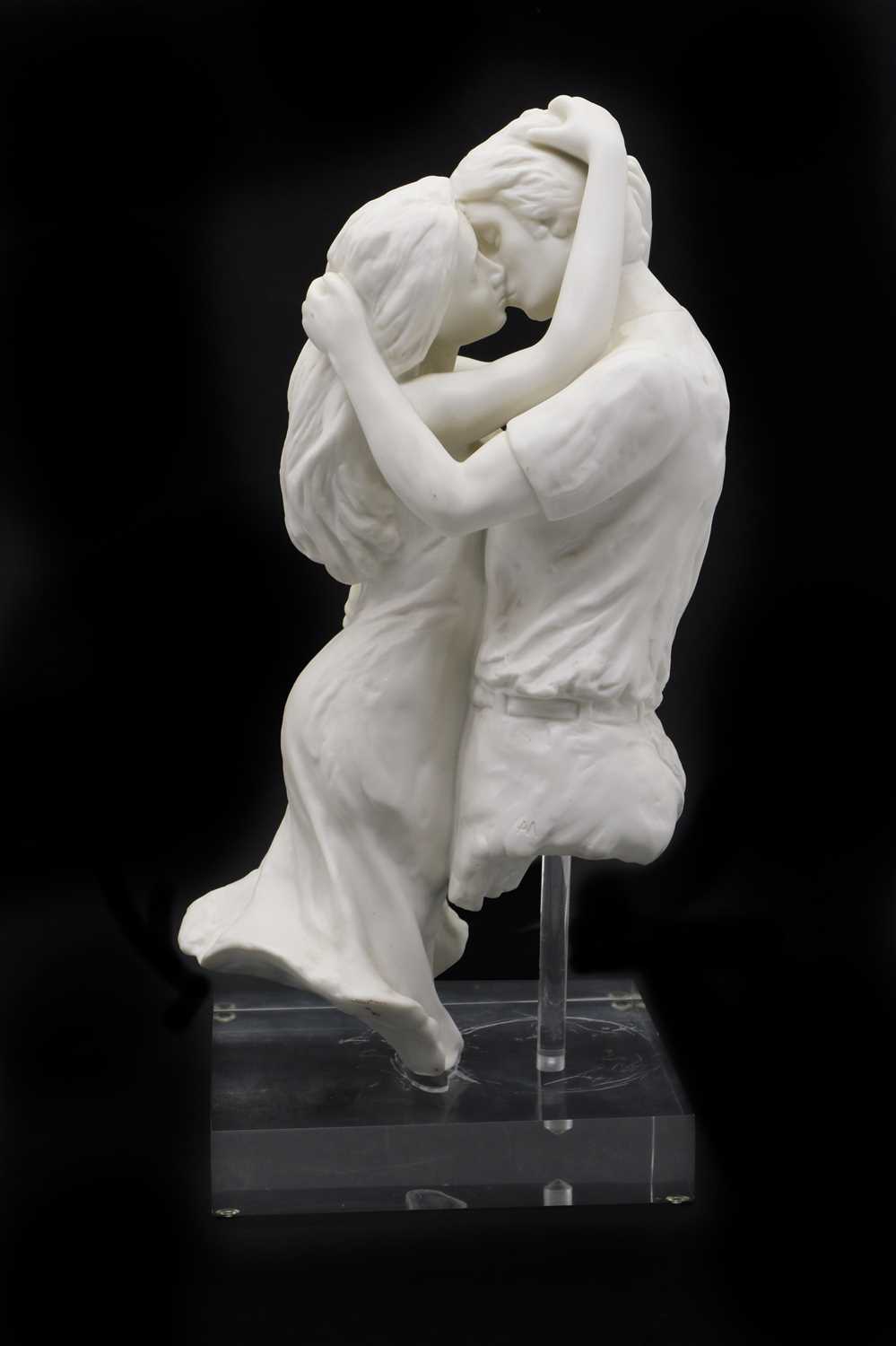 A Royal Doulton Parian ‘Art is life sculpture’,