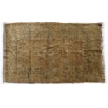 A Qum part silk rug,