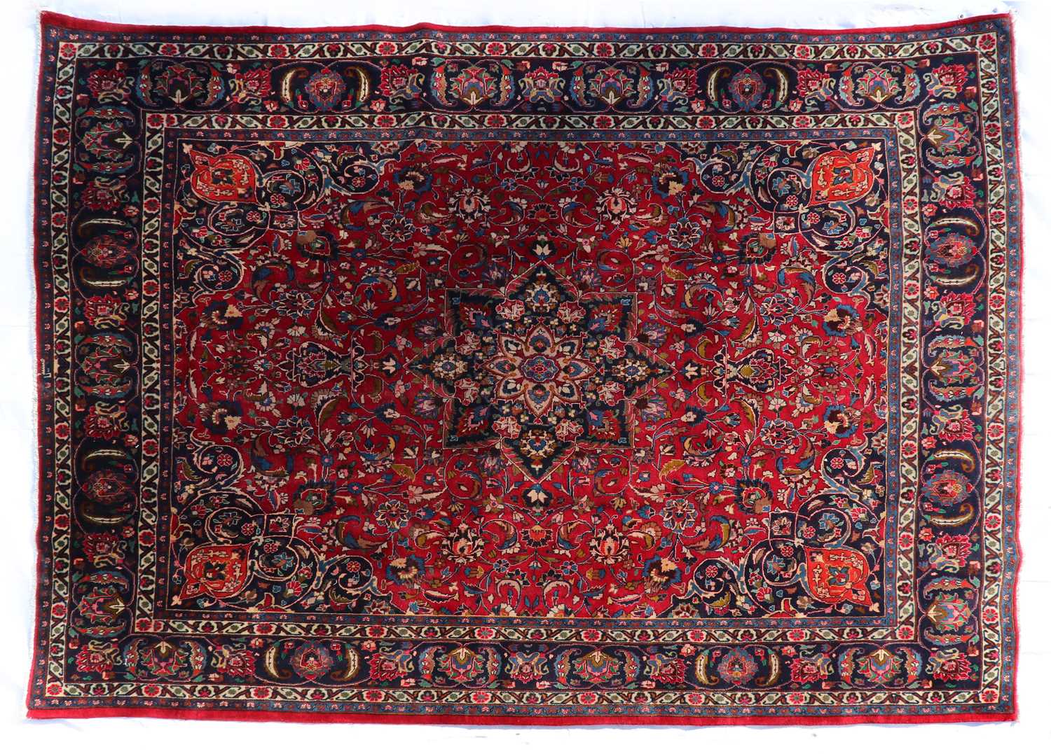 An Isfahan wool carpet,