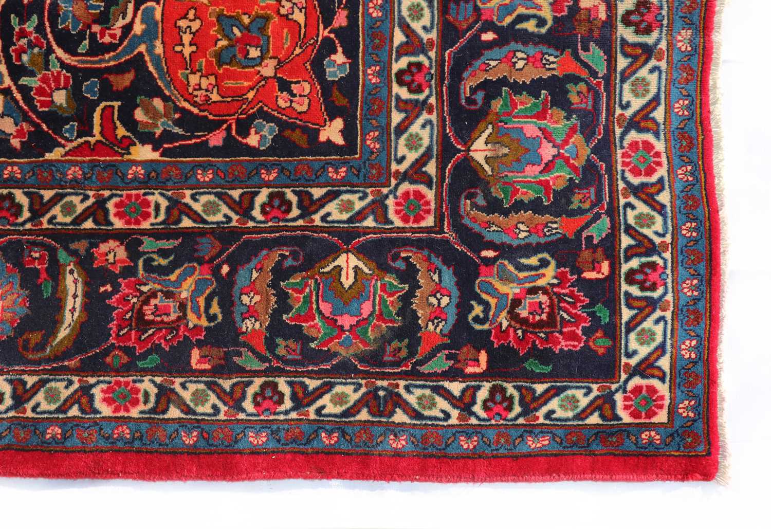 An Isfahan wool carpet, - Image 3 of 4