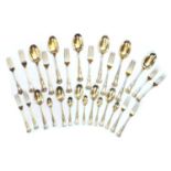 A quantity of silver flatware,