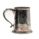 A silver College of Arms Silver Jubilee mug,