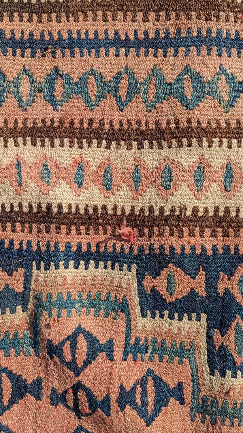 A Kurdish Bidjar Kilim rug, - Image 8 of 10