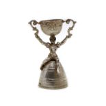 A Continental sterling silver wager cup,