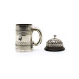 A Victorian silver mug,