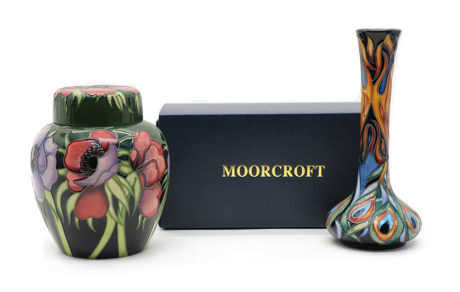 A Moorcroft ginger jar and cover, - Image 2 of 18