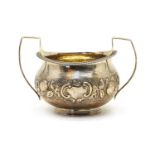 A George III silver twin-handled sugar bowl,