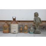 A collection of four stoneware cider jars,