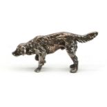 A silver model of a retriever