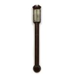 A 19th century mahogany stick barometer