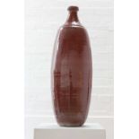 A large sang-de-boeuf vase lamp,