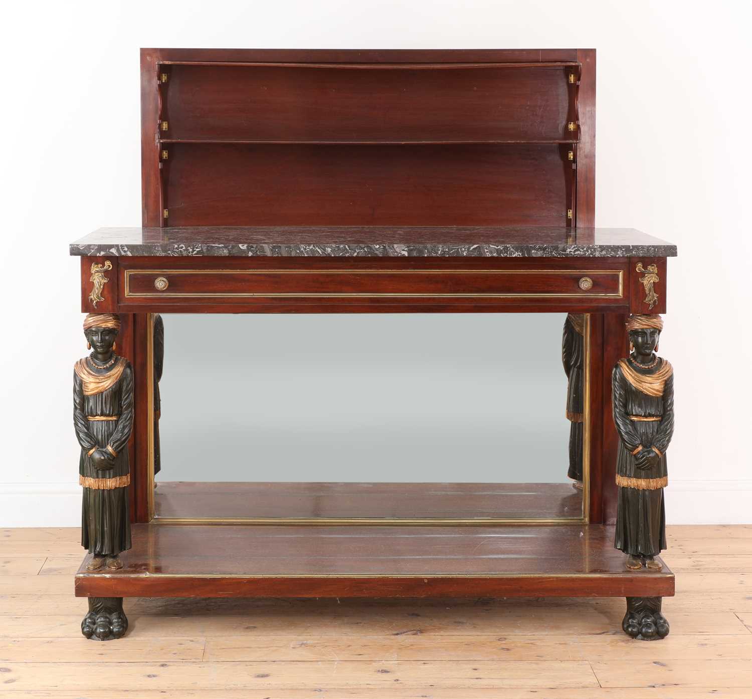 A French Empire mahogany console table, - Image 5 of 23