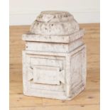 A Renaissance marble column base,