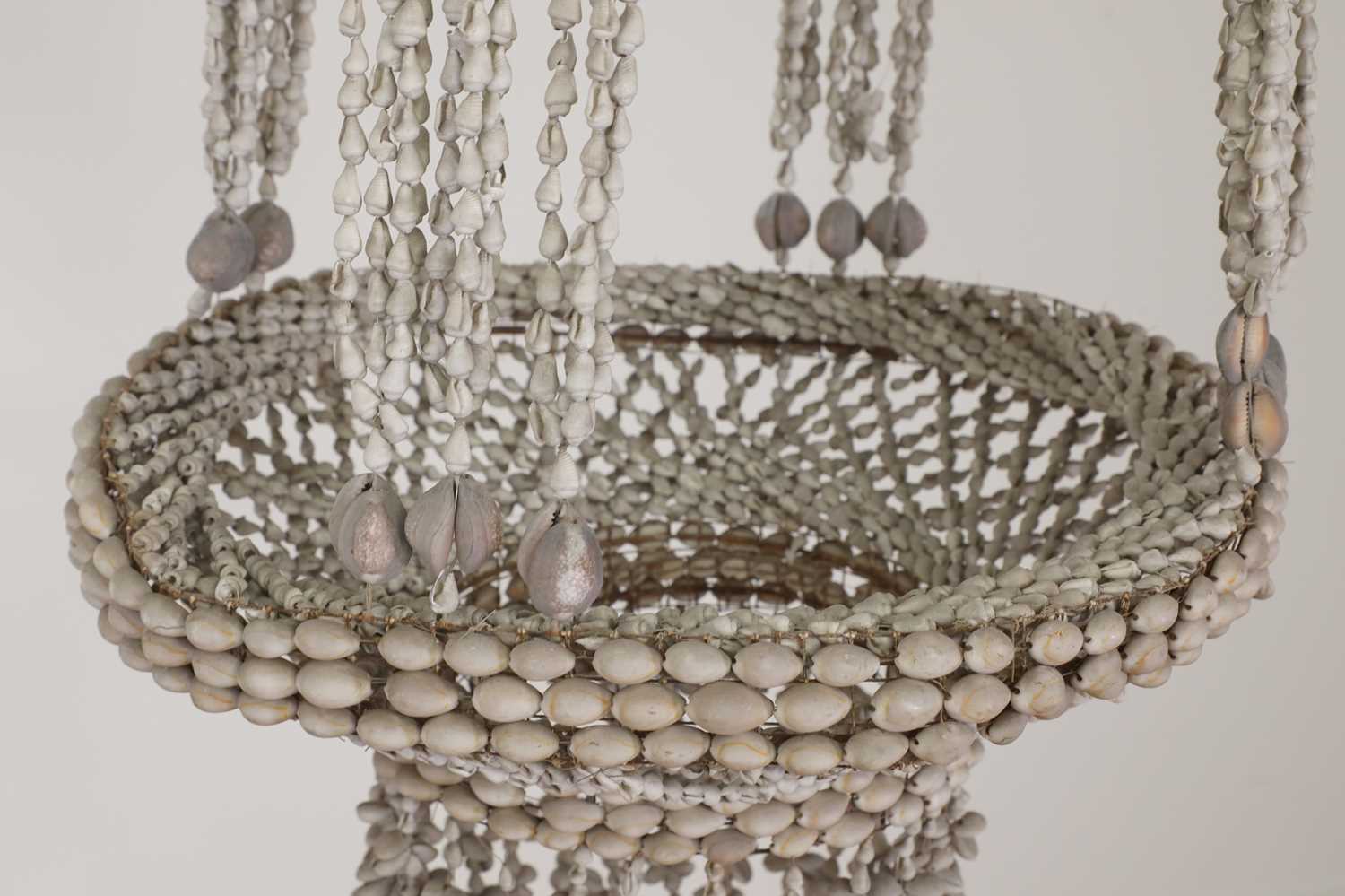 An extraordinary strung shell chandelier, - Image 3 of 3