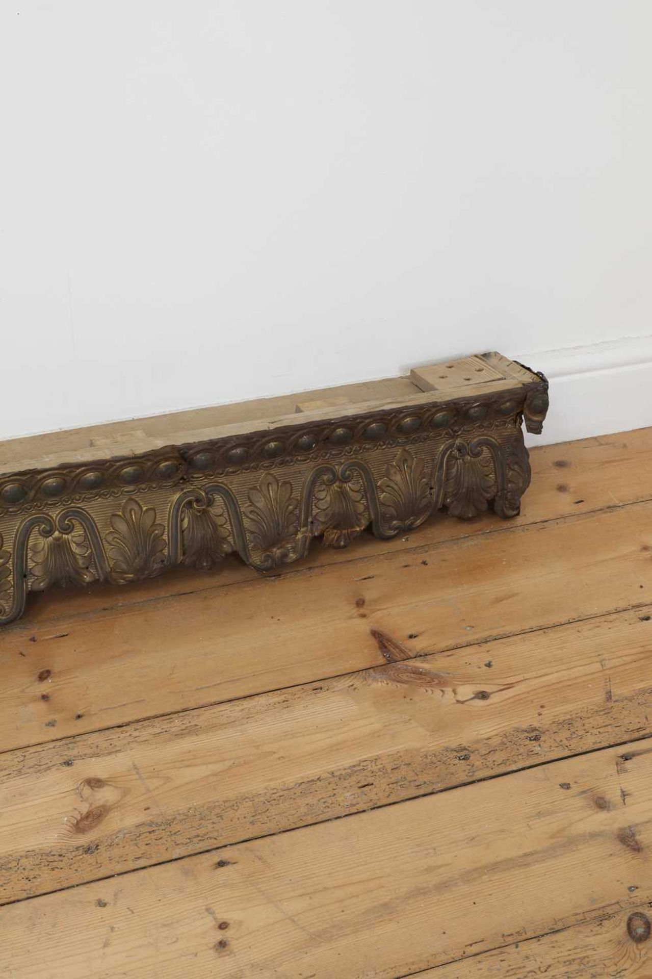 A Country House carved giltwood pelmet, - Image 6 of 6