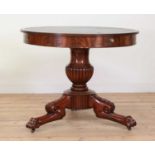 A mahogany library table,