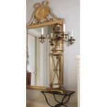 A large and impressive George IV gilt-bronze free-standing colza candelabrum,