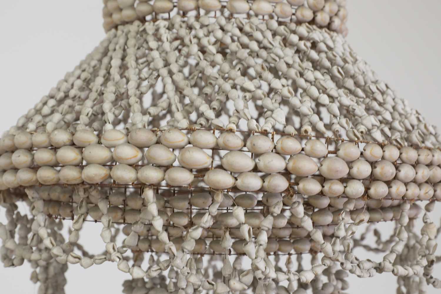 An extraordinary strung shell chandelier, - Image 2 of 3