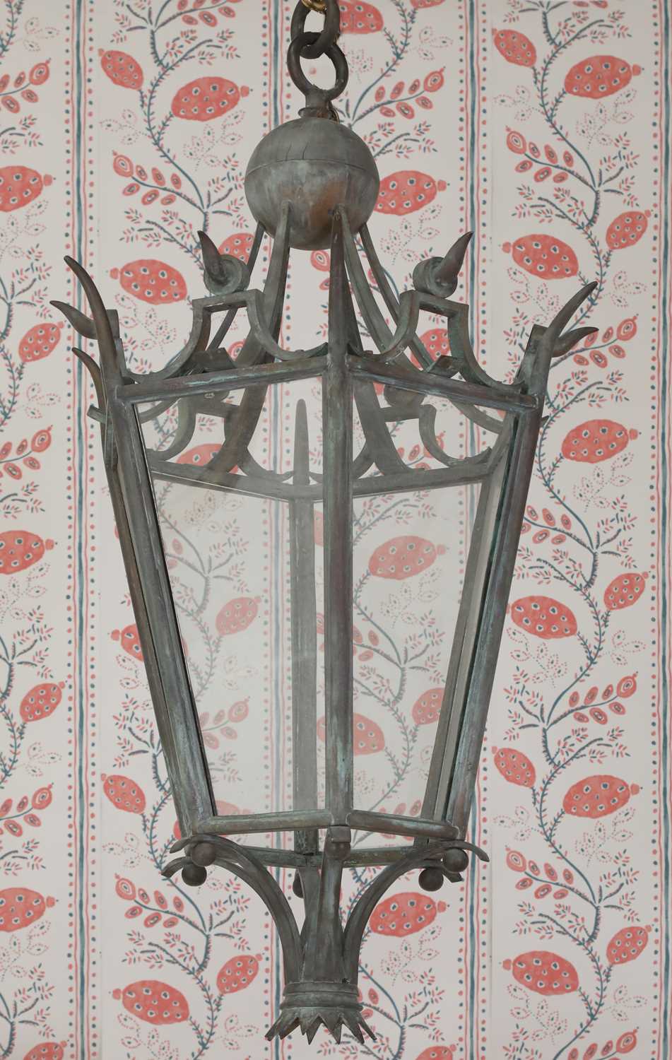 A large bronze lantern,