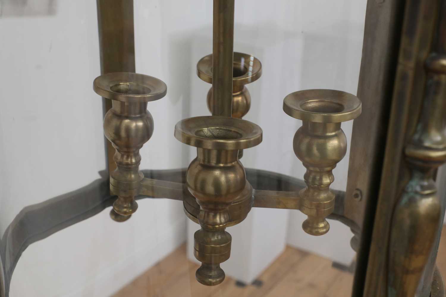 A neo-baroque brass lantern, - Image 3 of 3