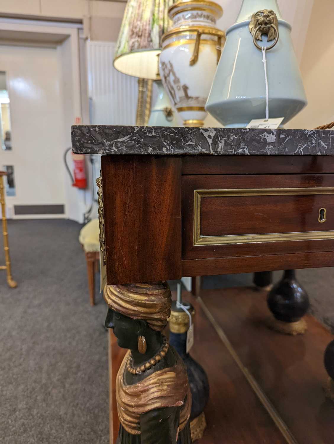 A French Empire mahogany console table, - Image 22 of 23