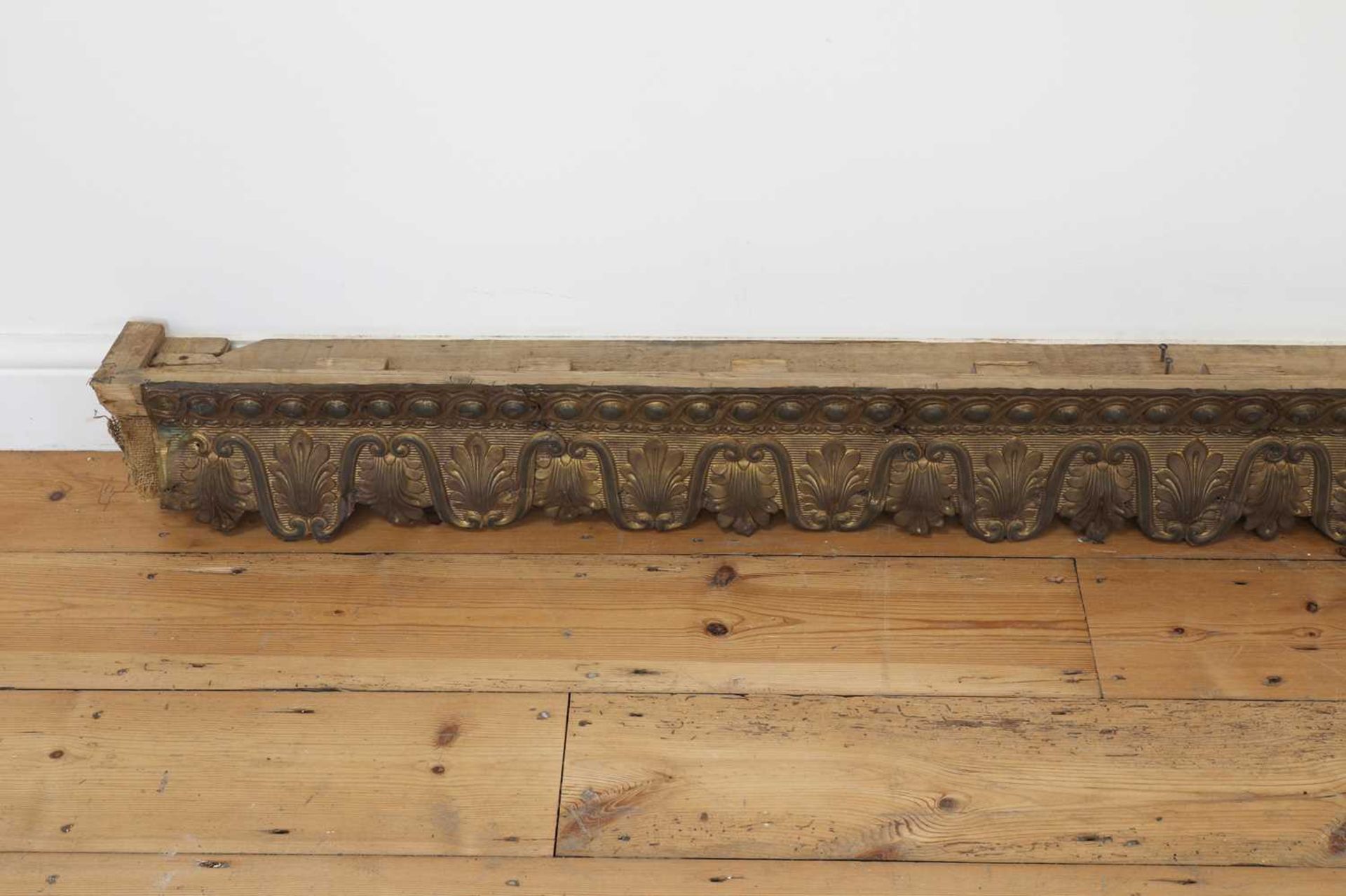 A Country House carved giltwood pelmet, - Image 5 of 6