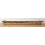 A Country House carved giltwood pelmet,